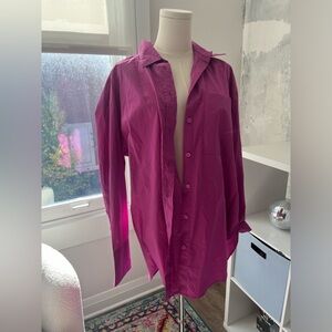 Pink button down